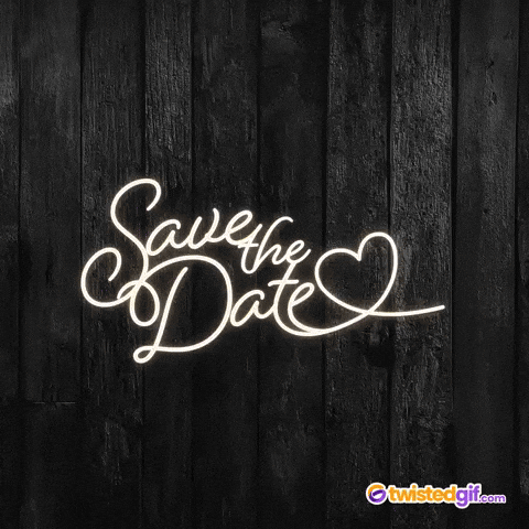 Save The Date Heart Gif By TwistedGif