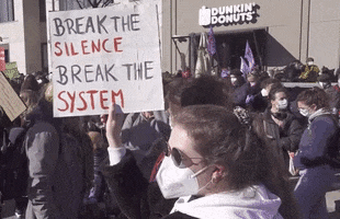 Break The Silence Protest GIF by GIPHY News