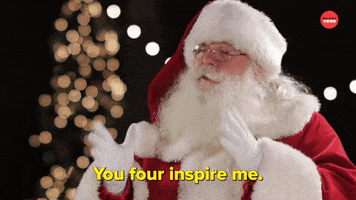 You Inspire Me Santa Claus GIF by BuzzFeed