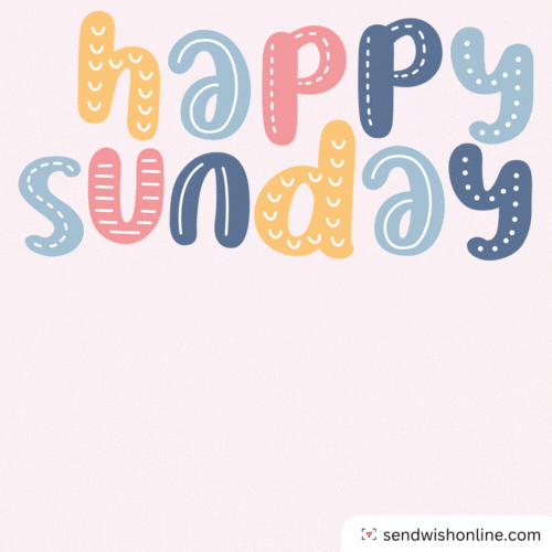 Greeting Happy Sunday GIF by sendwishonline.com
