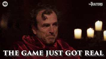 Game On One Liner GIF by The Traitors Australia