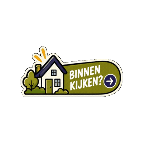 Binnenkijken Sticker by StinseMaat makelaardij