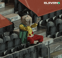 Fan Mascot GIF by ElevenSportsBE