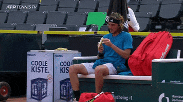 Spit Out Stefanos Tsitsipas GIF by Tennis TV