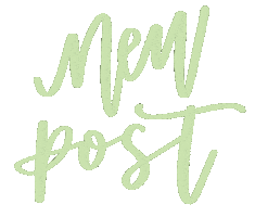 New Post Calligraphy Sticker