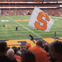 Syracuse Football Flag GIF by Syracuse Orange
