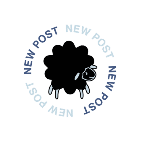 New Post Sheep Sticker