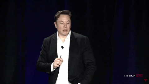 Elon Musk rolls his eyes iconically.