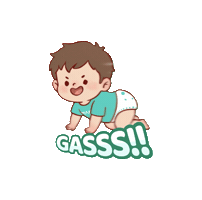 Baby Gas Sticker by MAKUKU Indonesia