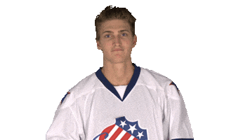 Tage Thompson Shrug Sticker by Rochester Americans