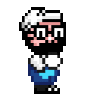Pixel Walking Sticker