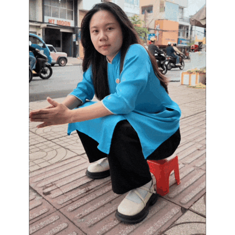 Squat Plastic Chair Sticker by kisstour.official