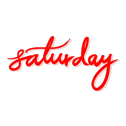 Days Of The Week Text Sticker by THEWOWCHILD+CO