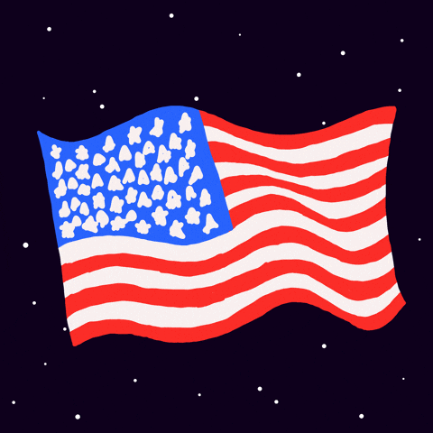 waving american flag animated gif