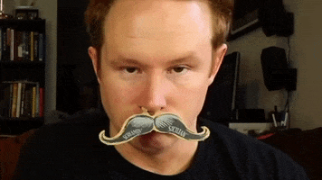 Mustache N6Wc GIF by Number Six With Cheese