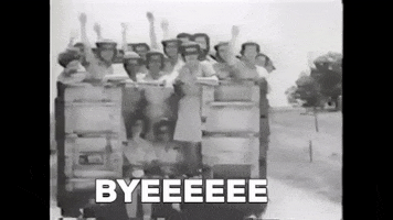 Bye Girl GIF by LaGuardia-Wagner Archives