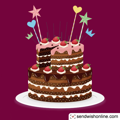 Premium Photo | 3d strawberry chocolate birthday cake