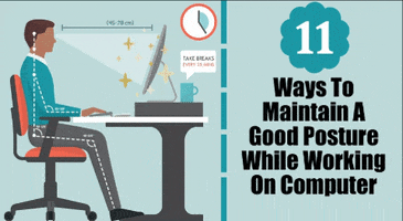 11 Ways To Maintain Good Posture While Working On The Computer GIF
