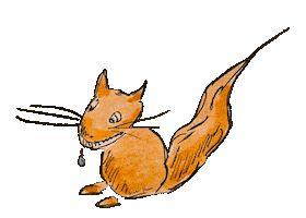 Squirrel Brooks Hauser Sticker