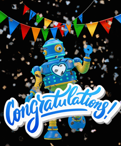 Rgi-brobot-congratulations GIFs - Get the best GIF on GIPHY