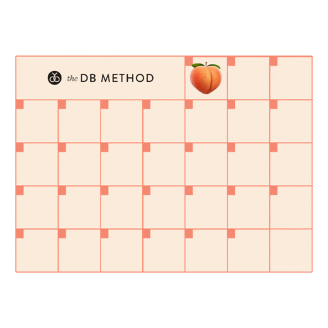 Workout Peach Sticker by The DB Method