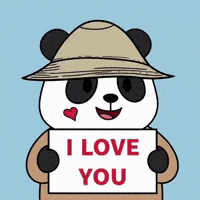 I Love You Hearts GIF by Pandu Pandas