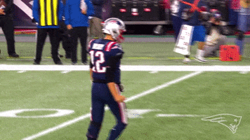Lets Go Reaction GIF by New England Patriots
