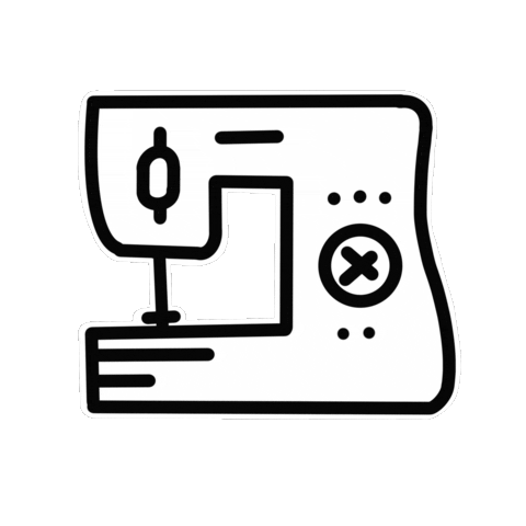 Machine Sew Sticker by Wardrobe Girls