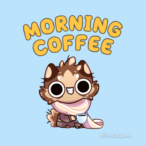Good Morning Cat GIF by Mino Games