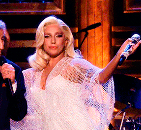 Saluting Lady Gaga GIF