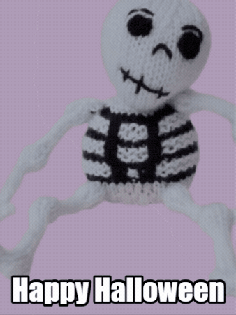 Trick Or Treat Skull GIF by TeaCosyFolk