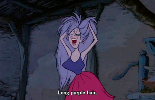  animated disney woman hair witch GIF