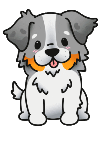Happy Dogs Sticker by Koowawa