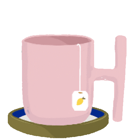 Tea Cup Sticker by Prosa de Cora