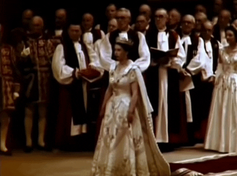 Queen Elizabeth Ii Crown GIF by GIPHY News