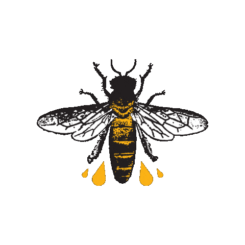Bee Sticker by TheCaliforniaHoneyDrops