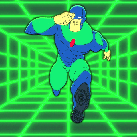 Super Hero Running GIF