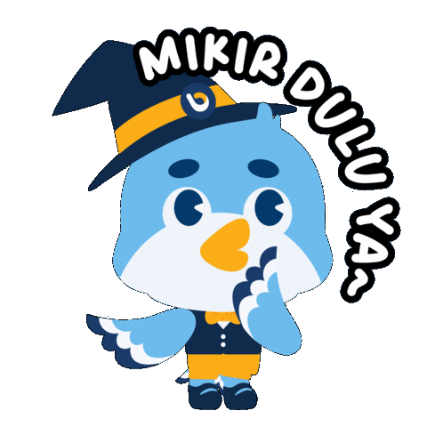 Owl Think Sticker by Accurate Indonesia