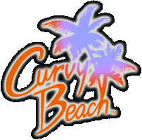Curvy Beach Sticker