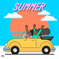 Summer Vacation Fun GIF by Hello All