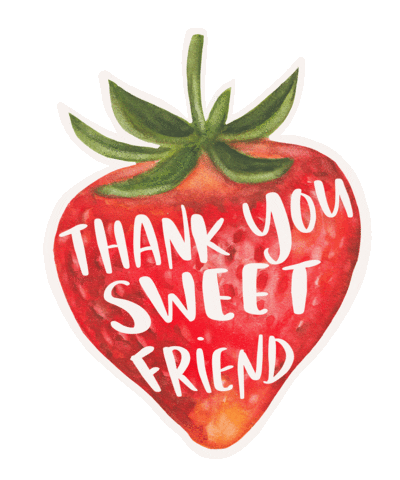 Farmers Market Thank You Sticker by Color Snack Creative Studio