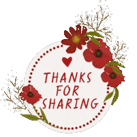 Thanks For Sharing Thank You Sticker