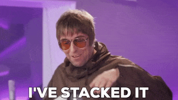 Liam Gallagher Stacked It GIF by AbsoluteRadio