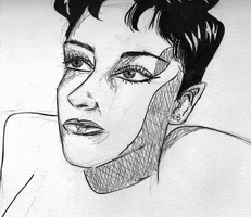 izzykayu blinking handdrawn animation GIF