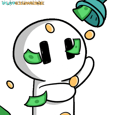 Make It Rain Money Sticker by Playgigaverse