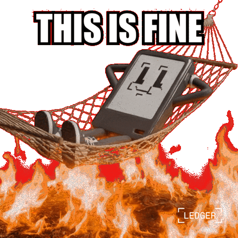 Stressed No Worries Sticker by Ledger