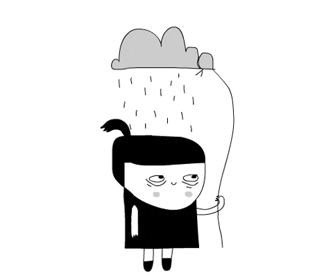 Depressed illustration gif by csak - find & share on giphy