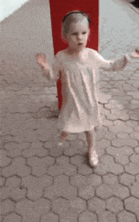 dancing little girl gif