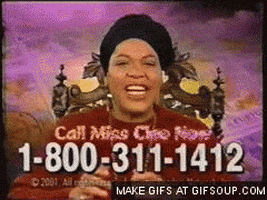 miss cleo fraud GIF