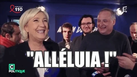 marine le pen citation GIF by franceinfo